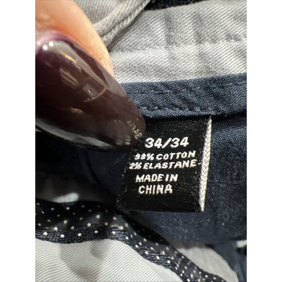 Bonobos Maide Golf Pants Poly Straight Leg Flat Front Gray/Blue Mens Size 34x34 - Picture 10 of 12